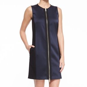 RAG & BONE “Prospect” navy + black zip dress